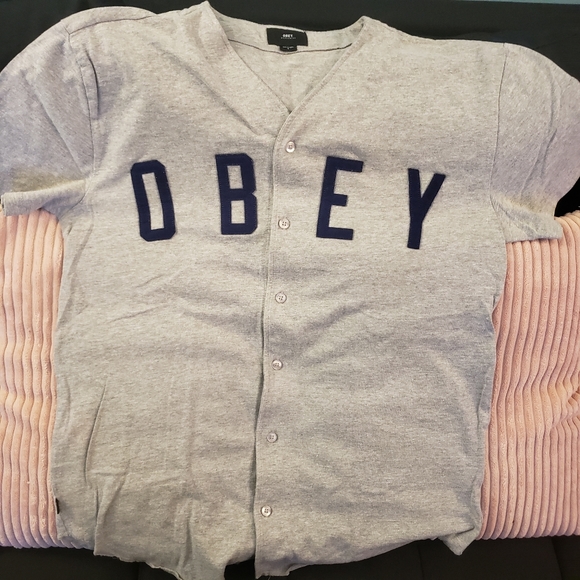 Obey Other - Nwot OBEY buttondown jersey style shirt size S